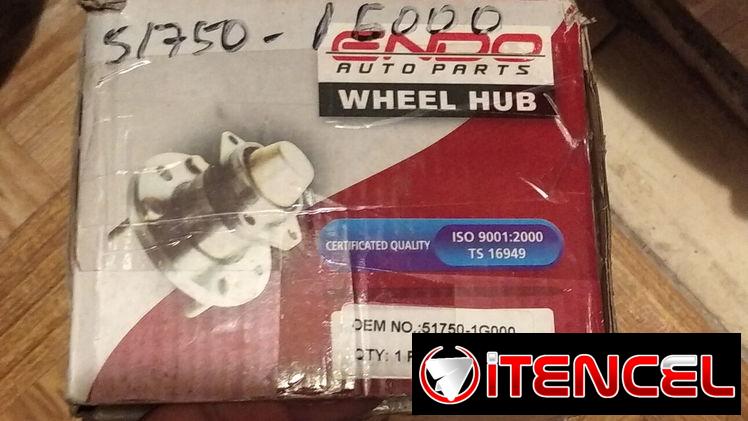 Juego de Cubos de Rueda Traseros de Hyundai Accent del 2006 al 2011 y Kia Río 2006 al 2011 con sus rodamientos.