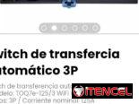 Switch de transfercia automático 3P. Modelo: TOQ7e-125/3 WiFi (App eWelink)