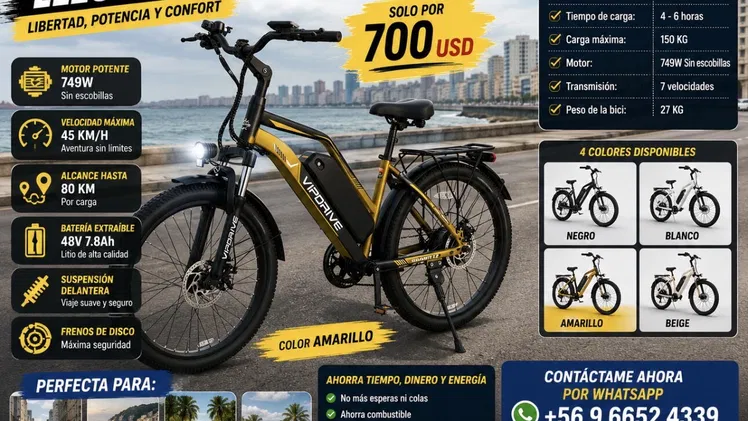 Bicicletas eléctricas traídas de USA