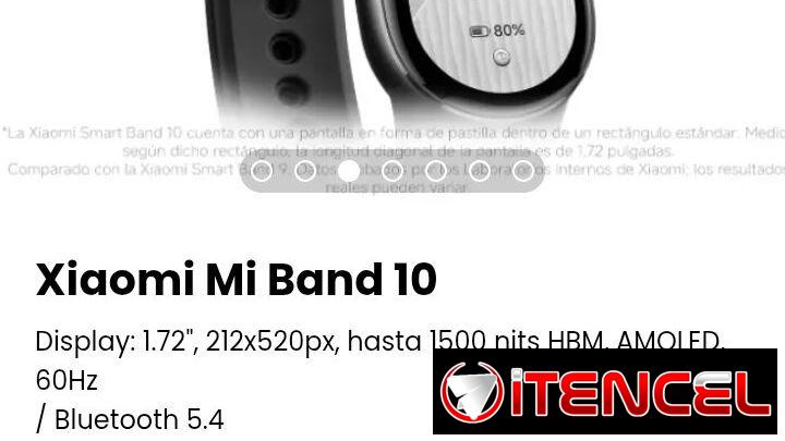 Xiaomi Mi Band 10. Nueva con garantía