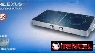 Cocina doble infrarojo Potencia 1000 + 800 whatt Milexus para cualquier tipo de cazuela precio $95 USD transporte inclui