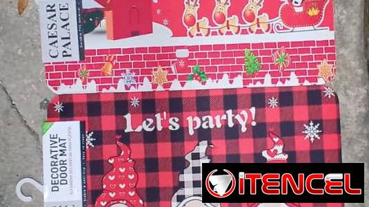 Alfombras engomada para navidad (mon)