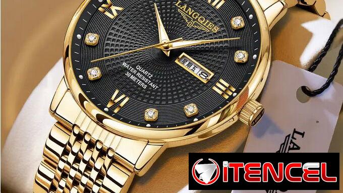 ⌚ Reloj Automático LANGQIES  42mm (Black) – Movimiento Suizo – Cristal de Zafiro – Nuevo