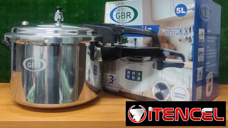Olla de Presión Marca GBR 5.5 L (Para Gas, Inducción, Infrarroja)