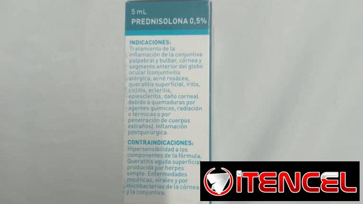 Prednisona colirio
