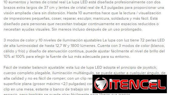Lupa led ideal para reparaciones electonicas