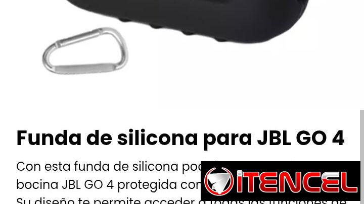 Funda de silicona para JBL GO 4. Con esta funda de silicona podrás mantener tu bocina JBL GO 4 protegida