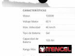 4800USD Triciclo RALY grande con techo y maletero con motor de 1000w y bateria de gel 100Ah