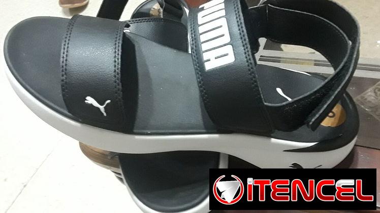 Sandalias Puma originales, Juego chancletas y cartera silicona, zapatos de vestir