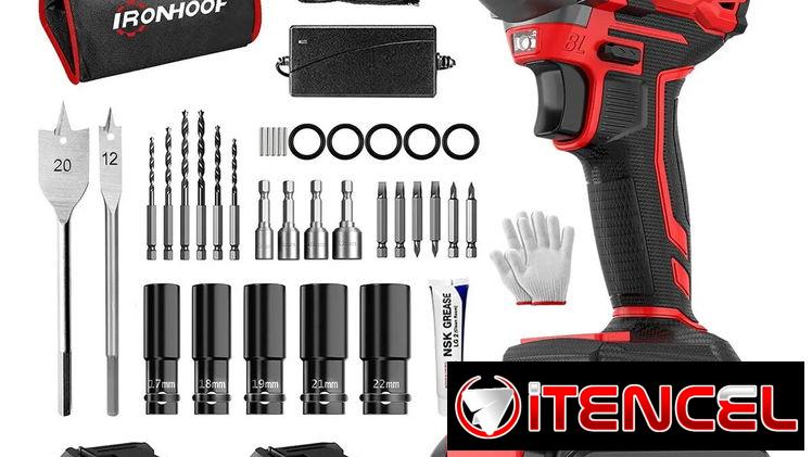 Llave De Impacto Inalámbrica Taladro Electrica Sin Escobillas