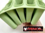 🍦 Molde para Paletitas de Helado 🧊 Forma de Picolé en Silicona ❤️ 10 Cavidades con Tapa  🎉 Ideal para Postres Caseros
