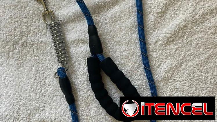 CORREA DE TRACCIÓN CON MUELLE PARA PERROS GRANDES