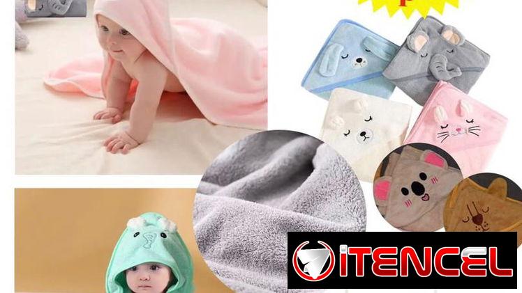 Toallas con gorro para bebés