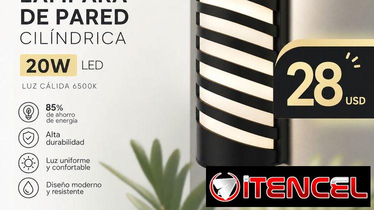 DE PARED LÁMPARA CILÍNDRICA