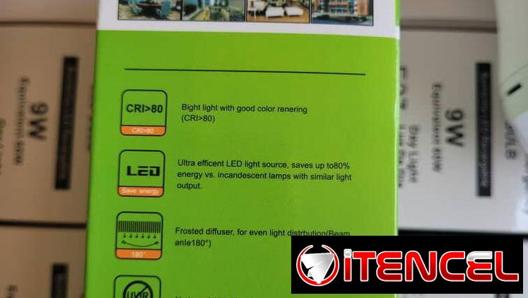💡Bombillo Led Recargable. 9W. Luz Blanca. Marca Wealco