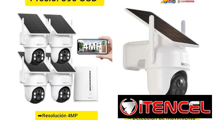 Kit de cámaras de seguridad solar inalambricas