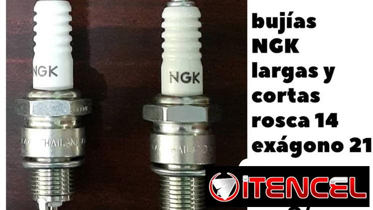 NGK Bujías Largas y cortas rosca 14 hexágono 21