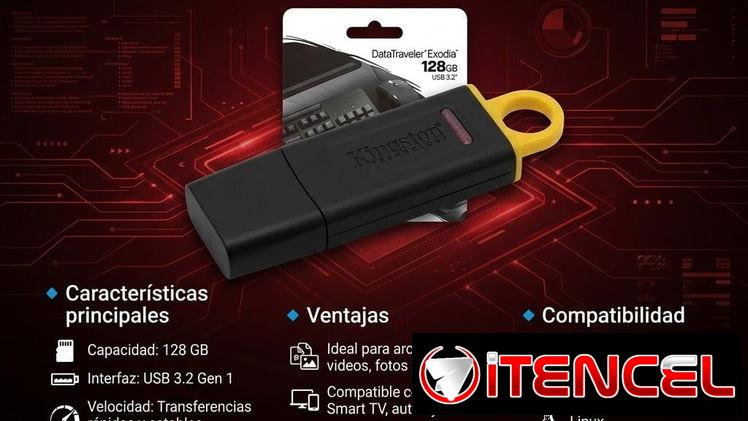 Memoria Flash Kingston 128gb 18 usd