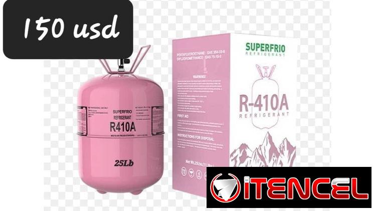 Propano. Gas refrigerante. Bala de gas