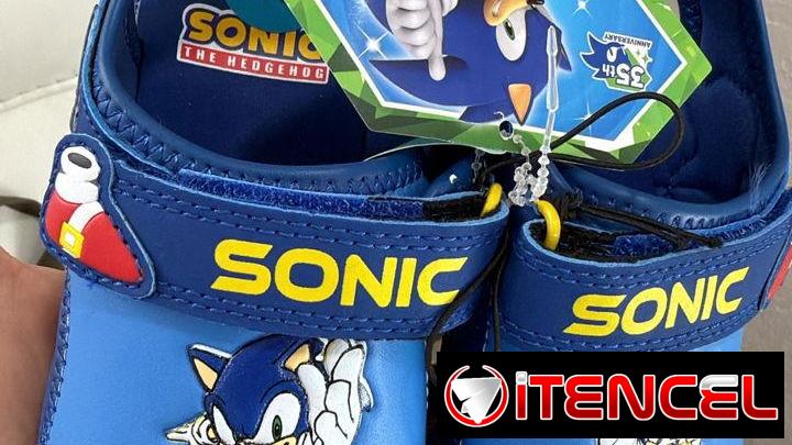 CHANCLETAS SONIC ORIGINALES PARA NIÑOS ✨ TALLAS 9 Y 10 ( TALLA AMERICANA)