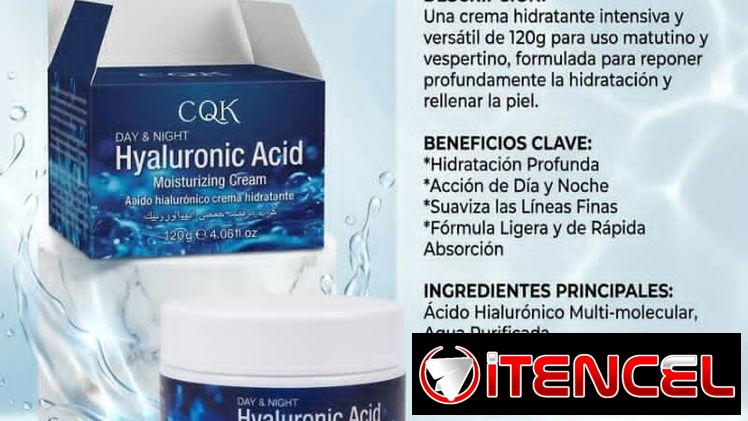 Crema hidratante rejuvenecedora de ácido hialurónico.