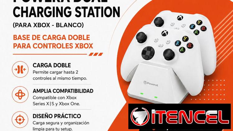 PowerA Dual Charging Station para Xbox Blanco | Base de Carga Doble en La Habana