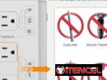 ☎️53544655 🛵 Entrega Disponible ⭐ TESSAN Extensión Eléctrica con USB – Regleta Multitoma⭐