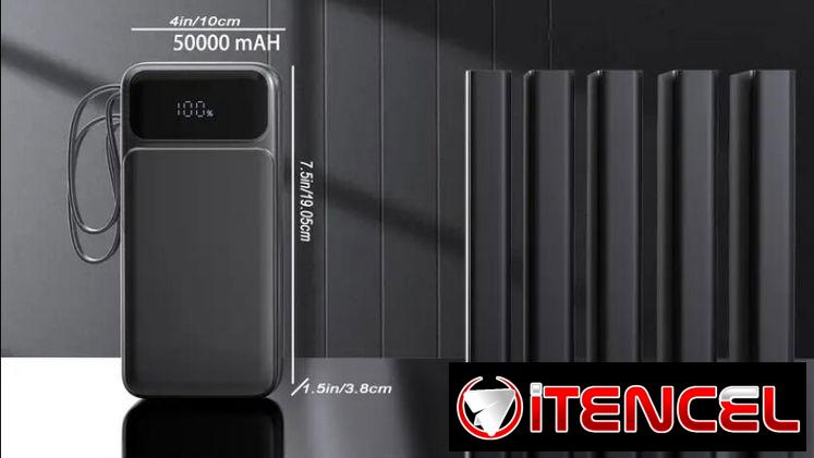 Power Bank Ultra Capacidad Znoyaf 50000mAh – Cargador Portátil