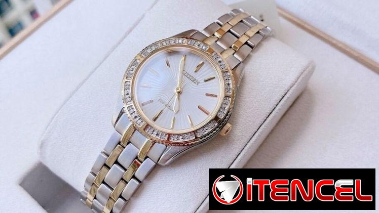 CITIZEN ECODRIVE CARINA (EM0244-55A) DE MUJER CON DIAMANTES , 29MM EN ACERO INOXIDABLE , NUEVO A ESTRENAR 58049738