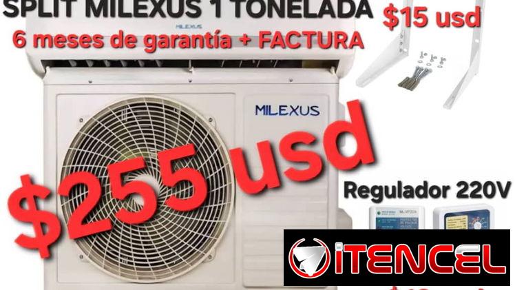 Split Milexus invierter de 1T con 6 meses de garantía y más (factura y mensajería) 53220916