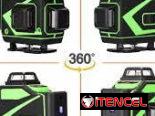 🟢📐 NIVEL LÁSER 4D – 16 LÍNEAS 360° CON CONTROL REMOTO 🔥