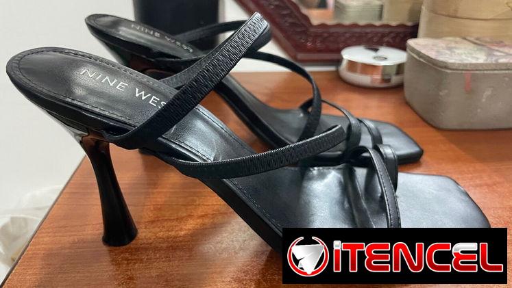 Tacones negros Nine West #38.5