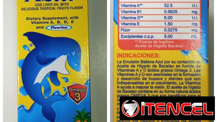 Manzatin – Polyvisol – Ballena azul – Zepol para niños y bebés