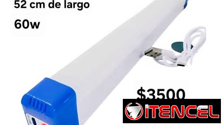 Lámpara recargable grande de 52 cm de largo