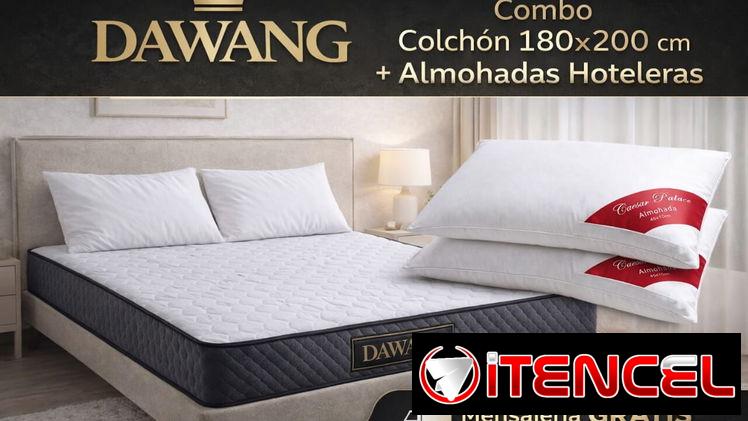 COMBO Colchón DAWANG y Almohadas hoteleras