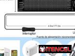 Panel de Matriz LED. Ojos diablo 16×32, 70x173mm.