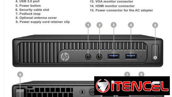 Mini PC HP 260 G2 DM i5 6ta 16gb RAM WIFI SSD 512gb + Monitor 24pdas HP fullHD 1080p