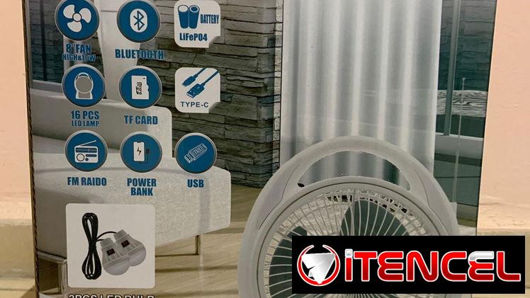 Ventilador Recargable con Bocina