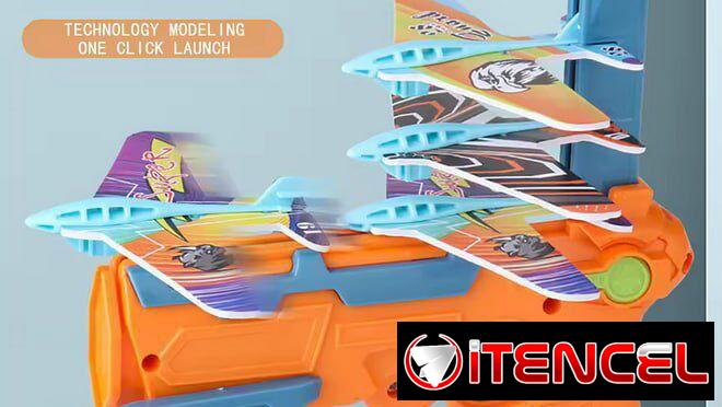 ☎️53544655 🛵 Entrega Disponible ⭐✈️ Lanzador de Aviones con Pistola Catapulta – Juguete Divertido para Niños 🚀 ⭐