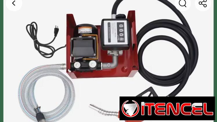 Bomba de transferencia Diesel 110v con contador de combustible!