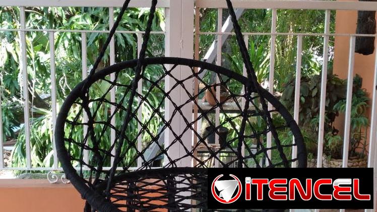 Silla macramé colgante