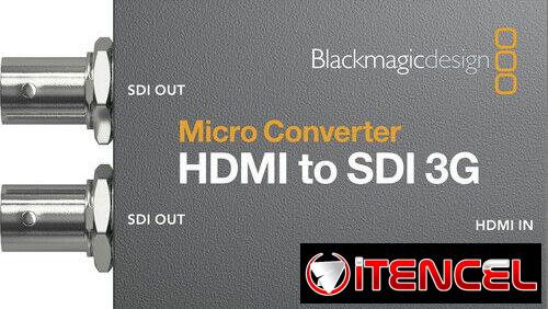 Convertidor Blackmagic HDMI a SDI 3G | CONVCMIC/HS03G/WPSU | 1080p60, Tally, Cable Largo
