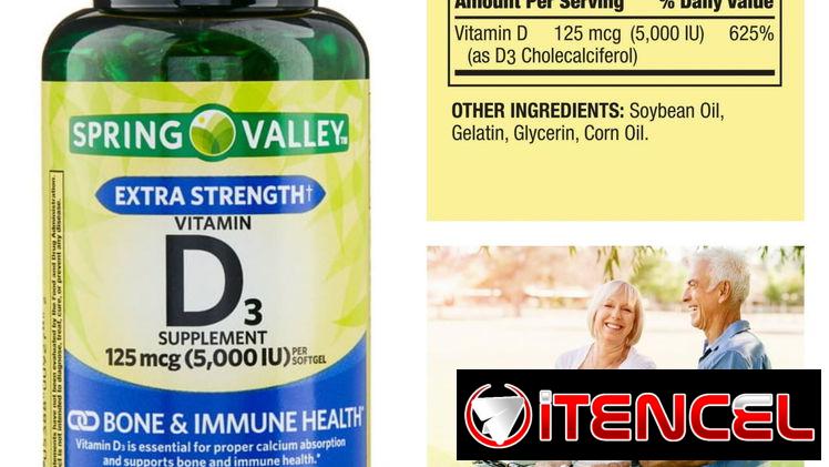 Vitamina D3 pomo de 250 cápsulas sellado.