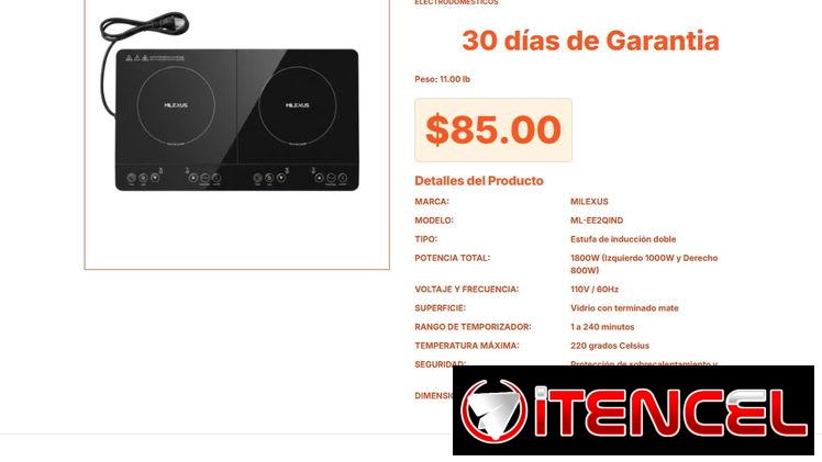 Versatilidad y potencia en la Estufa de inducción doble Milexus de hoy VPT#-0129