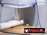 Mosquitero de malla fina plegable portátil para cama u otro sitio. 120 cm de ancho. Tienda portátil Mosquitera