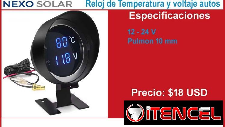 Relojes de temperatura y voltaje y centralitas para controlar loseñ electros ventiladores de lo autos.