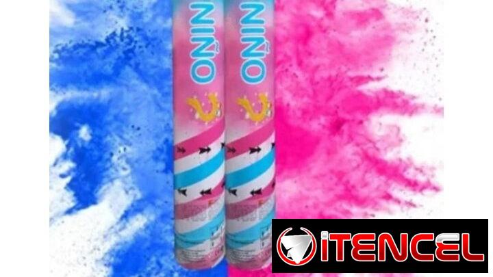 Cañon de Confeti y Cañon de polvo para revelación de sexo