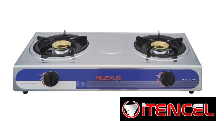 Cocinas de gas para meseta, de 2, 3 y 4 hornillas
