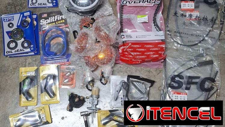 Vendo estas piezas y accesorios para motos