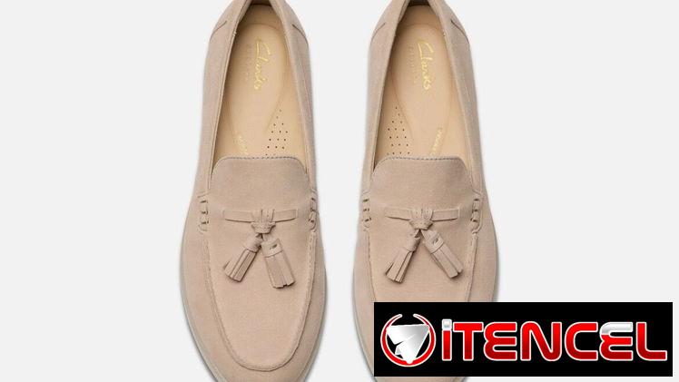 Mocasines de mujer color beige